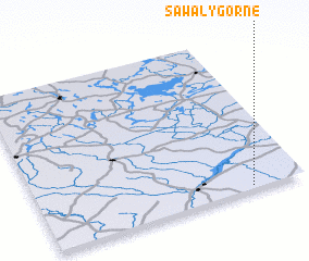 3d view of Sawały Górne