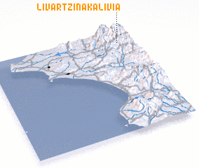 3d view of Livartziná Kalívia