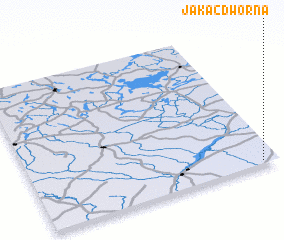 3d view of Jakać Dworna
