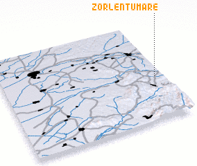 3d view of Zorlenţu Mare