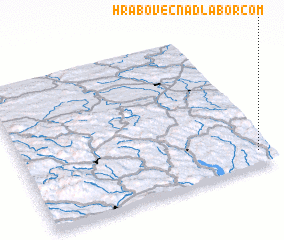 3d view of Hrabovec nad Laborcom