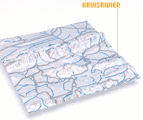 3d view of Kruisrivier