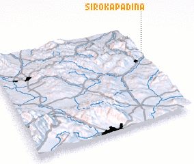 3d view of Široka Padina