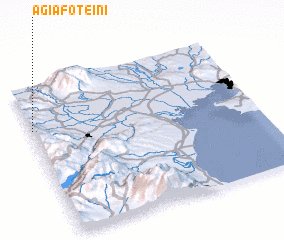 3d view of Agía Foteiní