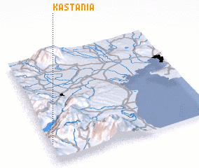 3d view of Kastaniá