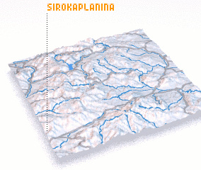 3d view of Široka Planina