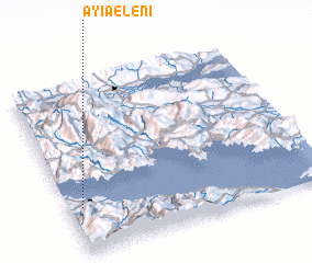 3d view of Ayía Eléni