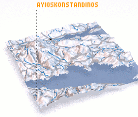 3d view of Áyios Konstandínos