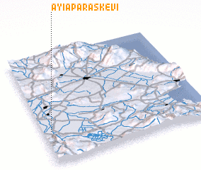 3d view of Ayía Paraskeví