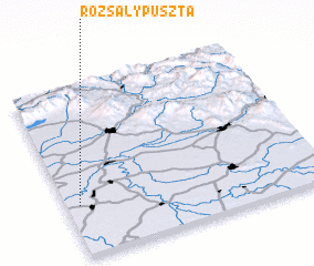 3d view of Rozsálypuszta