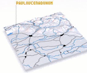 3d view of Pavlovce nad Uhom