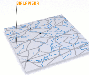 3d view of Biała Piska