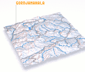 3d view of Gornja Mahala