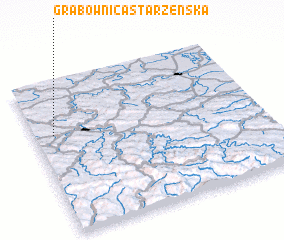 3d view of Grabownica Starzeńska