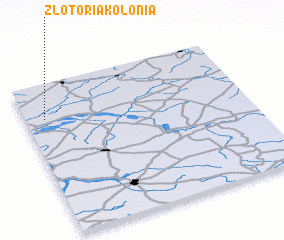 3d view of Złotoria Kolonia