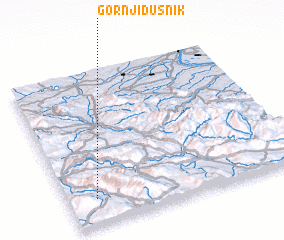 3d view of Gornji Dušnik