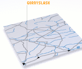 3d view of Górny Śląsk