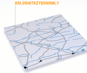 3d view of Kolonia Trzydnik Mały