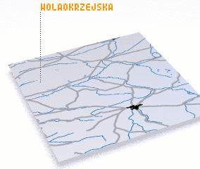 3d view of Wola Okrzejska