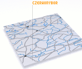 3d view of Czerwony Bór