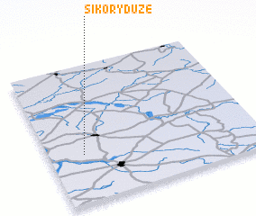 3d view of Sikory Duże