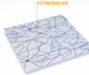 3d view of Pstrągi Wielkie