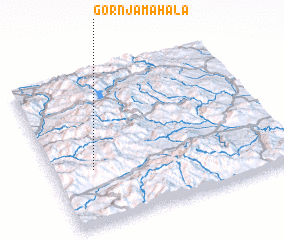 3d view of Gornja Mahala