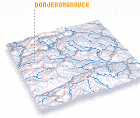 3d view of Donje Romanovce