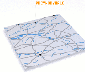 3d view of Przywory Małe