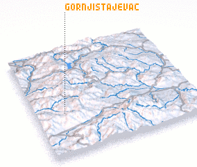 3d view of Gornji Stajevac