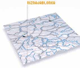 3d view of Nižná Jablonka