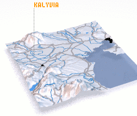 3d view of Kalývia