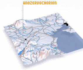 3d view of Áno Zervochórion