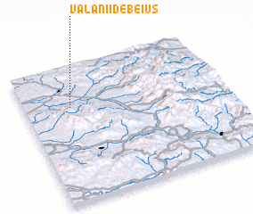 3d view of Vălanii de Beiuş