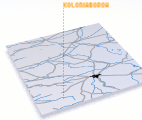 3d view of Kolonia Borów