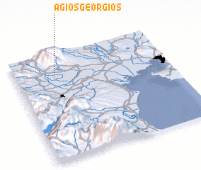 3d view of Ágios Geórgios