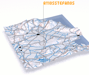 3d view of Áyios Stéfanos