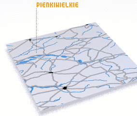 3d view of Pieńki Wielkie