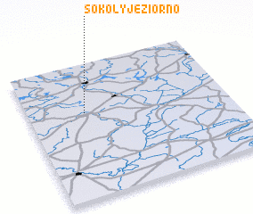 3d view of Sokoły Jeziorno