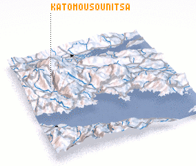 3d view of Káto Mousounítsa