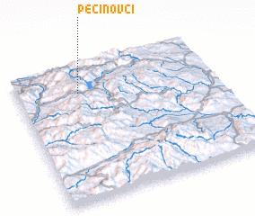 3d view of Pečinovci