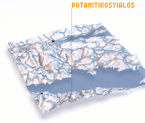 3d view of Potamítikos Yialós