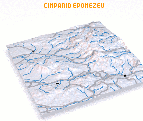 3d view of Cîmpani de Pomezeu