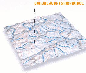 3d view of Donjaljubatski Krivi Dol