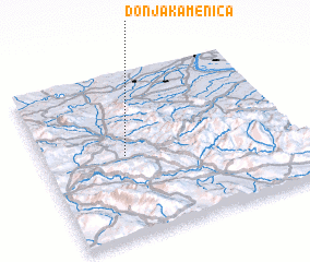 3d view of Donja Kamenica