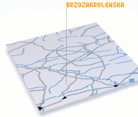 3d view of Brzóza Królewska