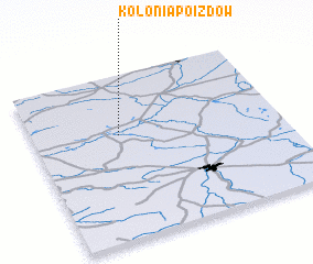 3d view of Kolonia Poizdów