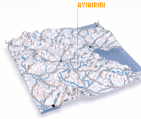 3d view of Ayía Iríni