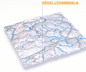 3d view of Kršeljska Mahala