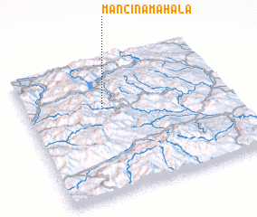 3d view of Mančina Mahala